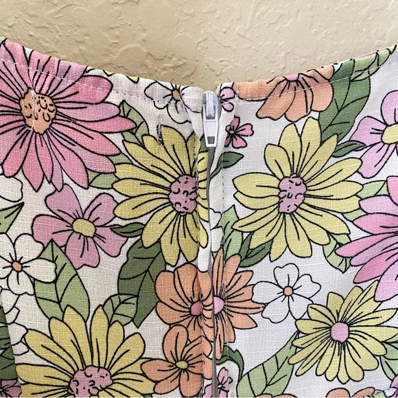 Altar’d State Floral Mini Dress Size Medium - Picture 5 of 9